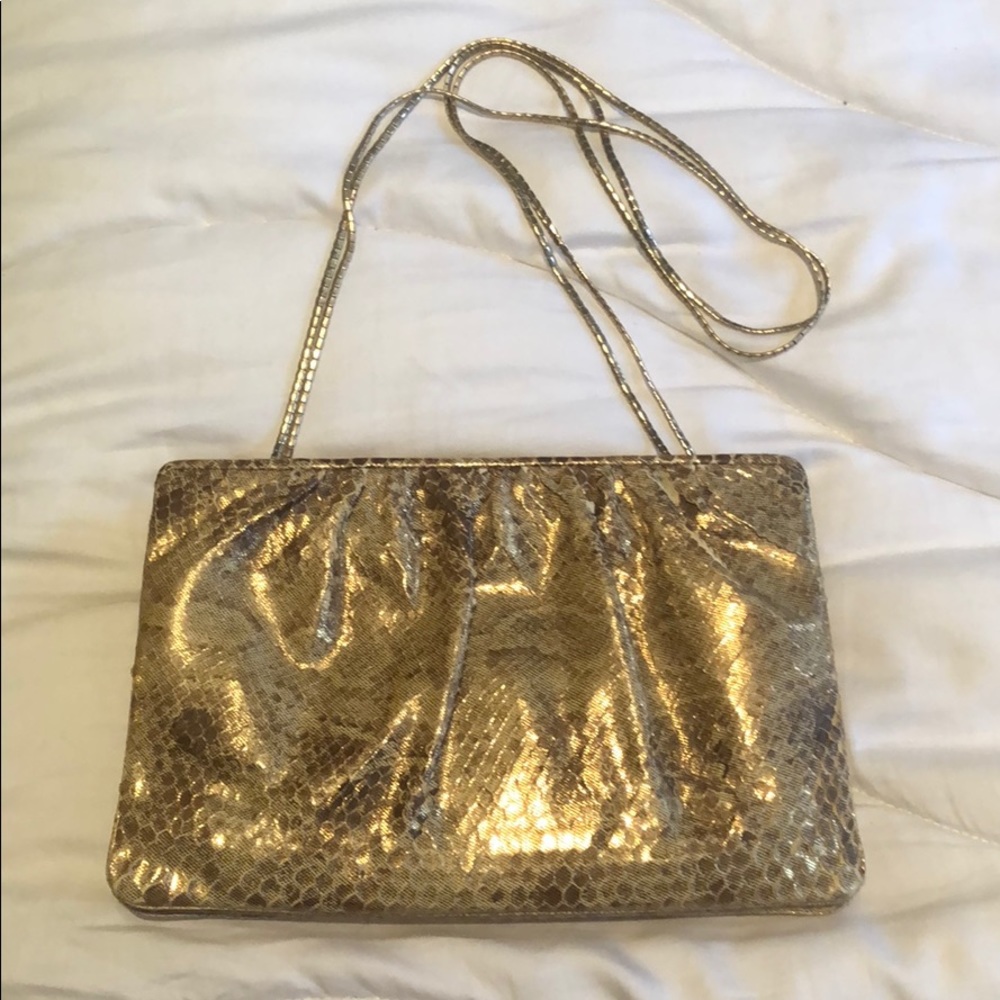 Judith Leiber snakeskin handbag purse bag